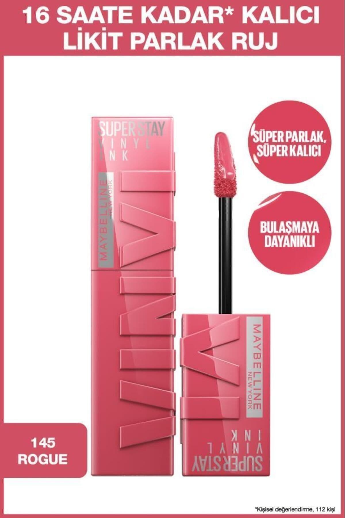 رژ لب مایع Maybelline New York Super Stay Vinyl Ink ماندگار براق مدل 30 Unrivaled رژ لب مایع Maybelline New York Super Stay Vinyl Ink ماندگار براق مدل 30 Unrivaled