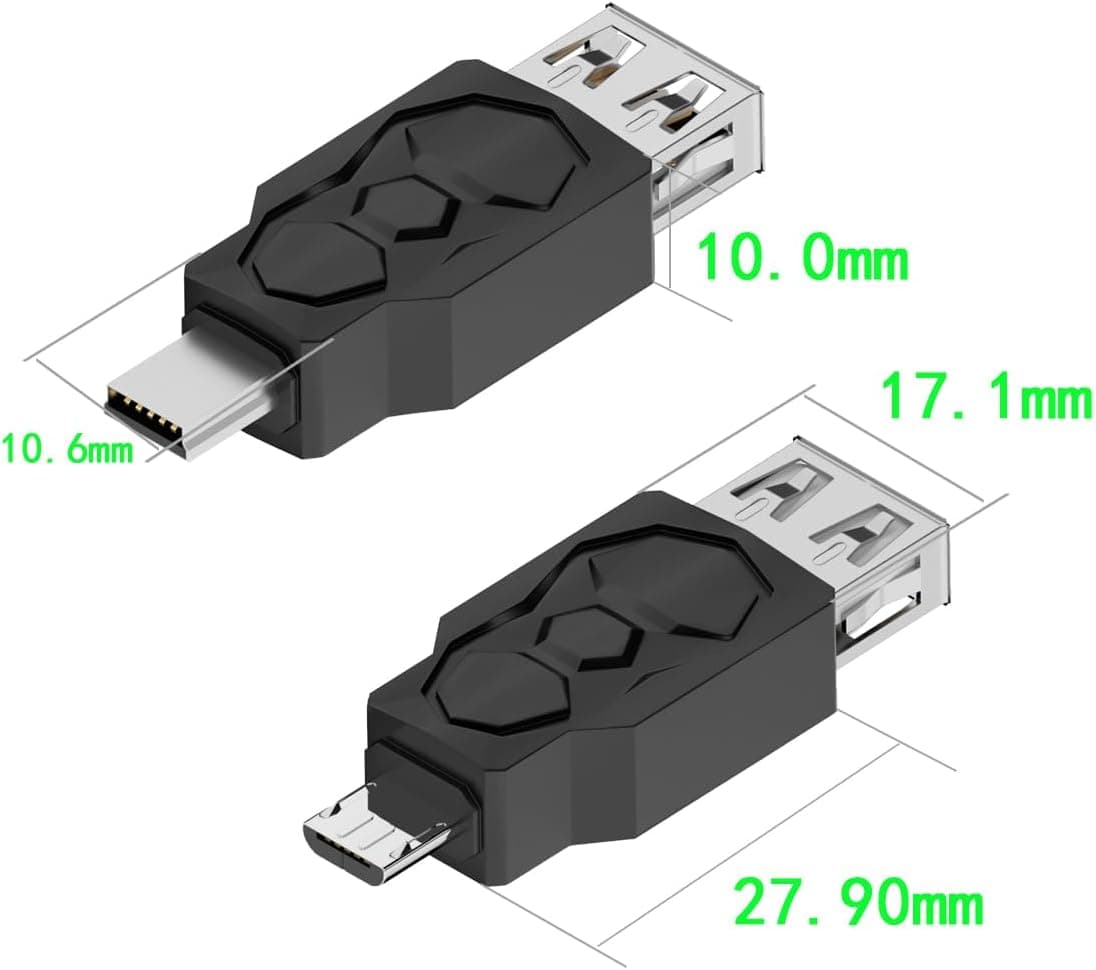 مجموعه آداپتور USB 2.0 ZJKJHJY نر و ماده USB/Tip C/Mikro/Mini، ۱۲ عدد مجموعه آداپتور USB 2.0 ZJKJHJY نر و ماده USB/Tip C/Mikro/Mini، ۱۲ عدد