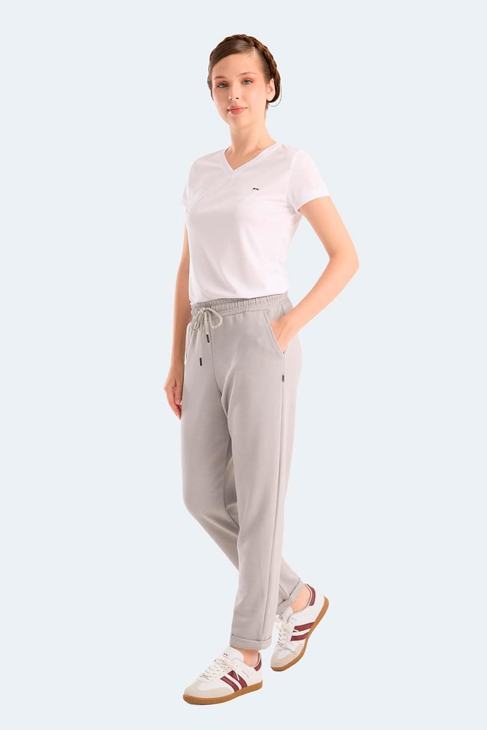 شلوار ورزشی زنانه Slazenger خاکستری مدل ICEPAW I شلوار ورزشی زنانه Slazenger خاکستری مدل ICEPAW I