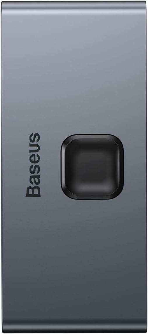 آداپتور هاب HDMI پسرانه Baseus Matrix 2 in 1 خاکستری تیره 4K 60Hz سفری آداپتور هاب HDMI پسرانه Baseus Matrix 2 in 1 خاکستری تیره 4K 60Hz سفری