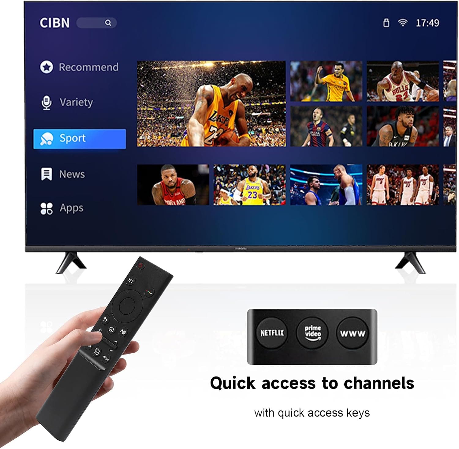 ریموت کنترل یونیورسال SlaBao برای تلویزیون هوشمند Samsung مدل BN59-01358D ریموت کنترل یونیورسال SlaBao برای تلویزیون هوشمند Samsung مدل BN59-01358D