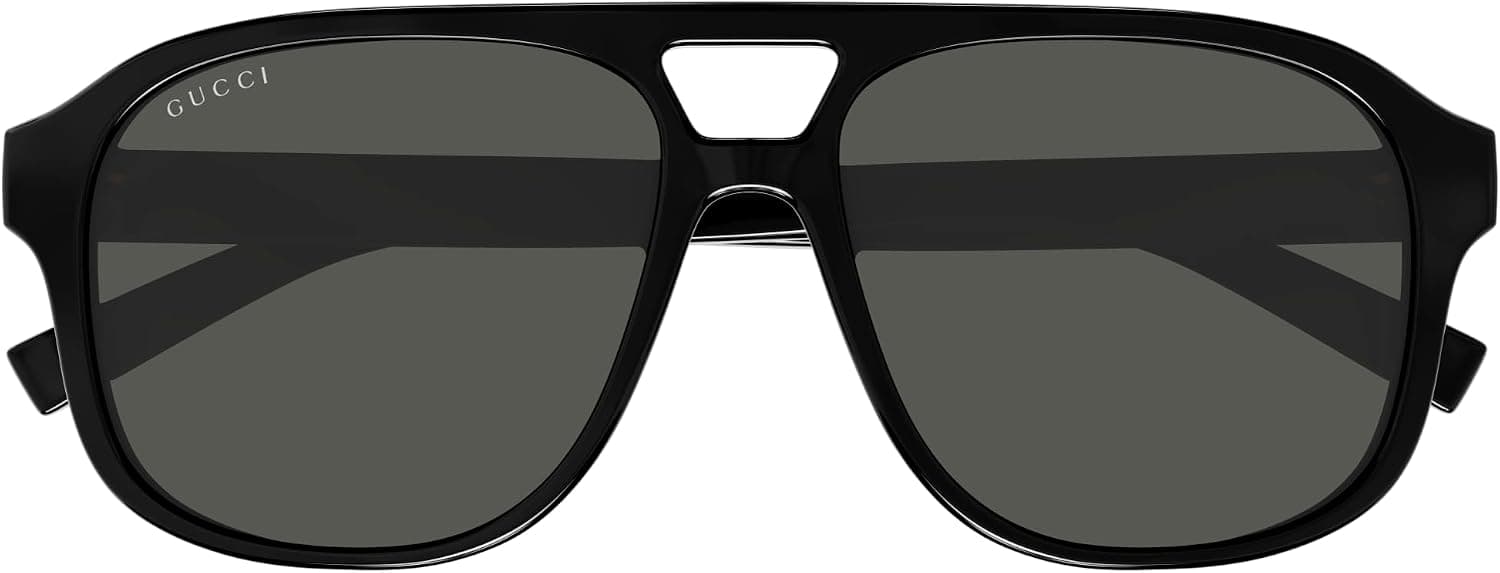 عینک آفتابی مردانه Gucci خاکستری پایلوت مدل GG1856S 001 57 عینک آفتابی مردانه Gucci خاکستری پایلوت مدل GG1856S 001 57