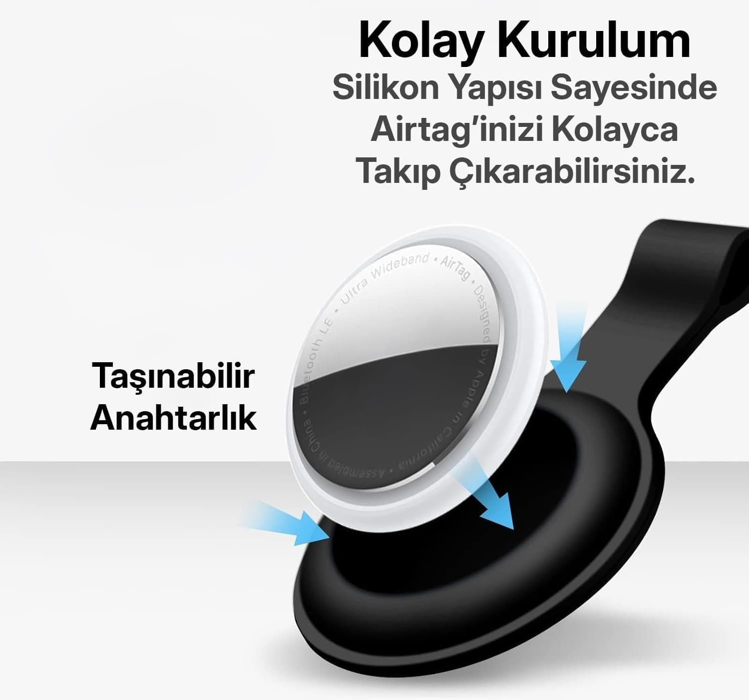 کاور محافظ سیلیکونی نرم Minesk مناسب AirTag با جاکلیدی کارابینی کاور محافظ سیلیکونی نرم Minesk مناسب AirTag با جاکلیدی کارابینی