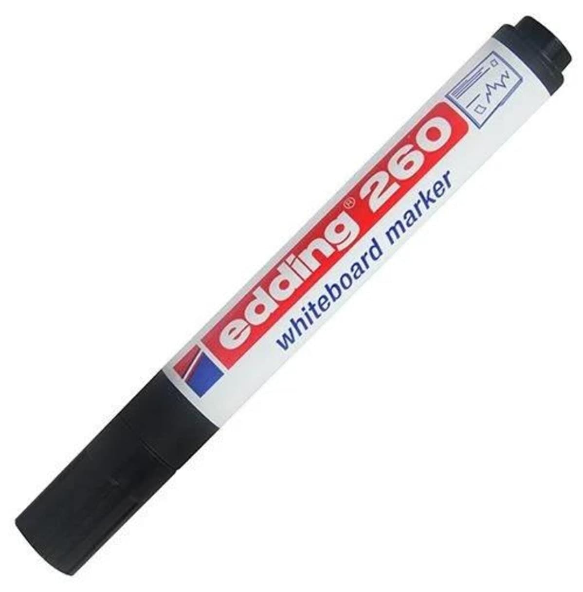 ماژیک وایت برد Edding مشکی نوک گرد 1.5-3mm مدل 260 ماژیک وایت برد Edding مشکی نوک گرد 1.5-3mm مدل 260