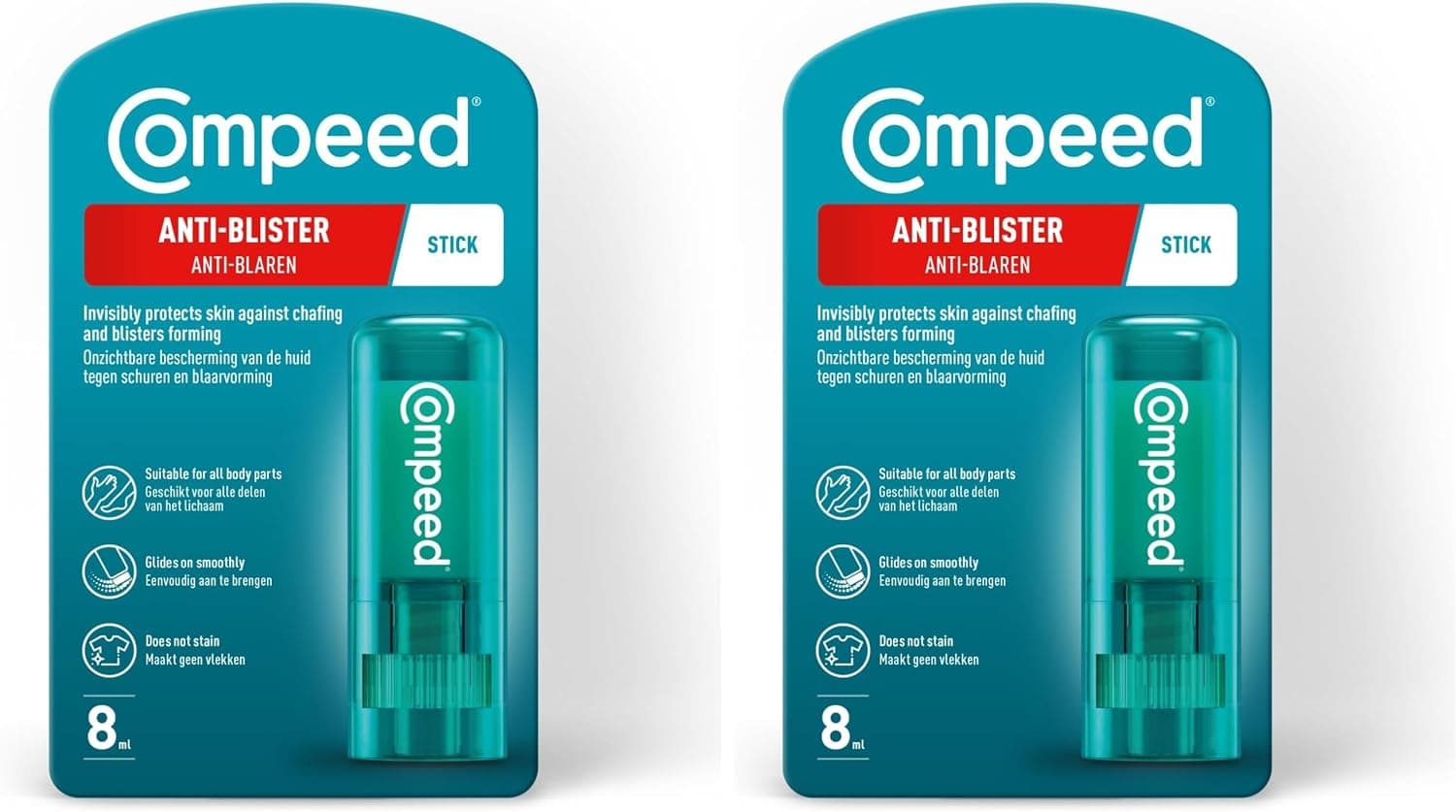 استیک ضد اصطکاک و تاول Compeed برای پا و بدن 8 ml استیک ضد اصطکاک و تاول Compeed برای پا و بدن 8 ml