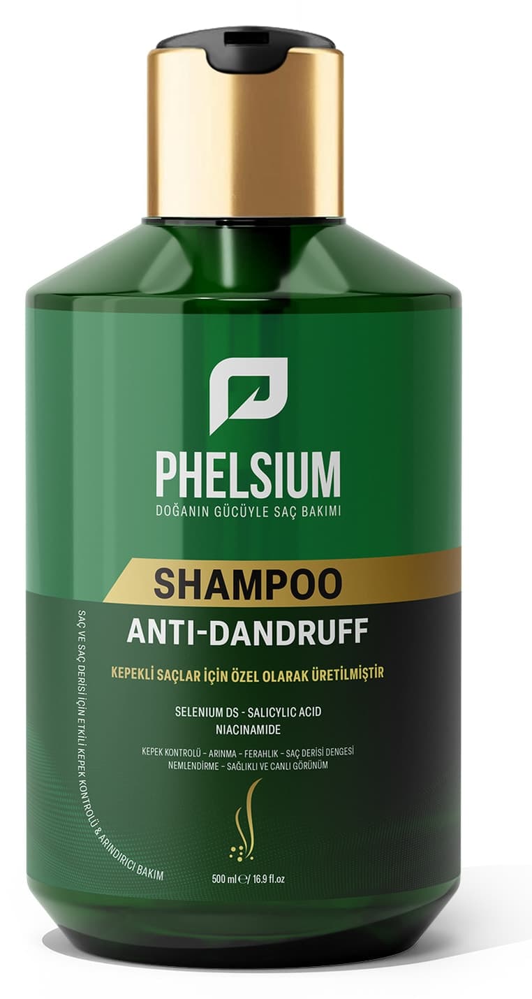 شامپو ضد شوره زنانه PHELSİUM با Selenium DS و Salicylic Acid و Niacinamide شامپو ضد شوره زنانه PHELSİUM با Selenium DS و Salicylic Acid و Niacinamide