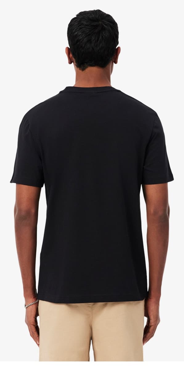 تیشرت مردانه Lacoste یقه گرد مشکی فیت معمولی تیشرت مردانه Lacoste یقه گرد مشکی فیت معمولی