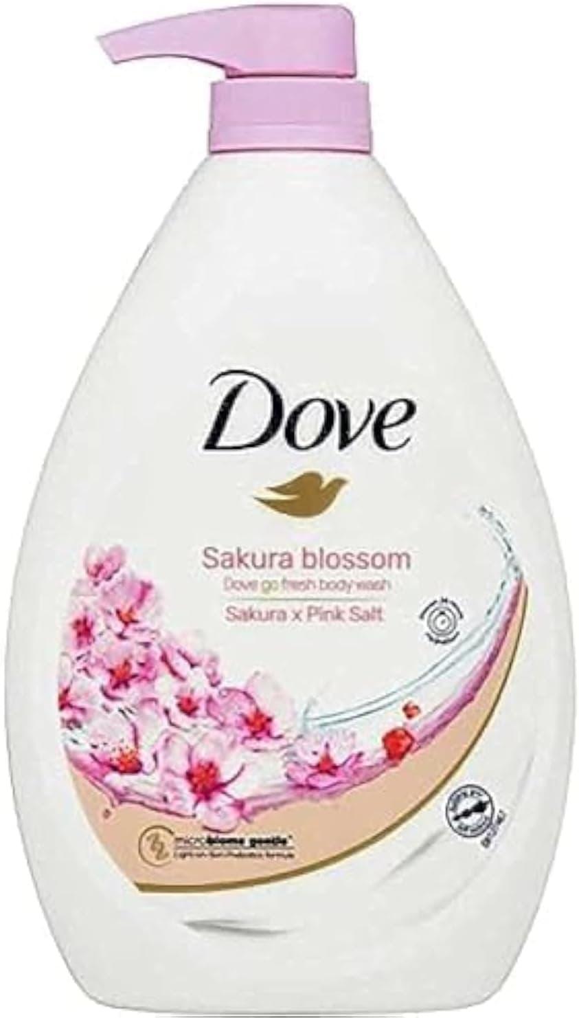 ژل شستشوی بدن Dove Go Fresh با رایحه شکوفه ساکورا و نمک صورتی 1000gm ژل شستشوی بدن Dove Go Fresh با رایحه شکوفه ساکورا و نمک صورتی 1000gm