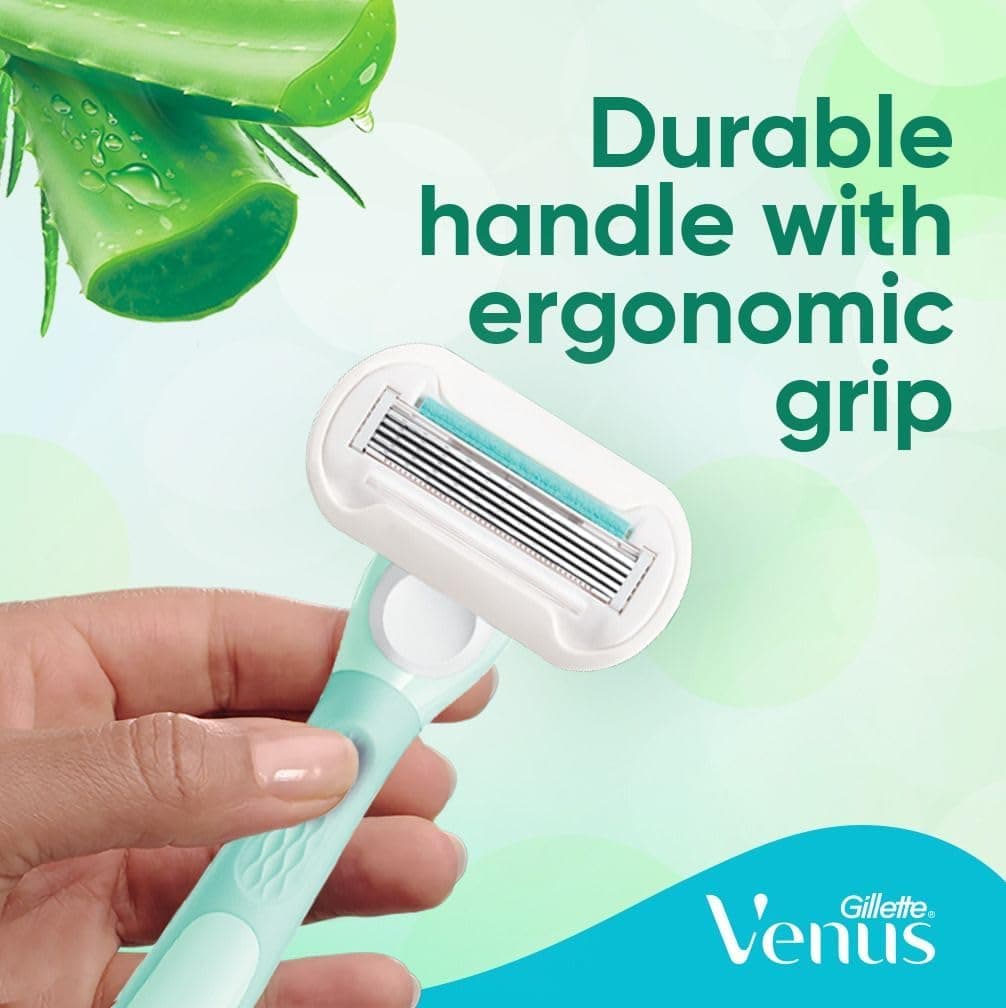 ریشتراش زنانه Gillette Venus Extra Smooth Sensitive با 1 دسته و 2 یدک تیغ ریشتراش زنانه Gillette Venus Extra Smooth Sensitive با 1 دسته و 2 یدک تیغ
