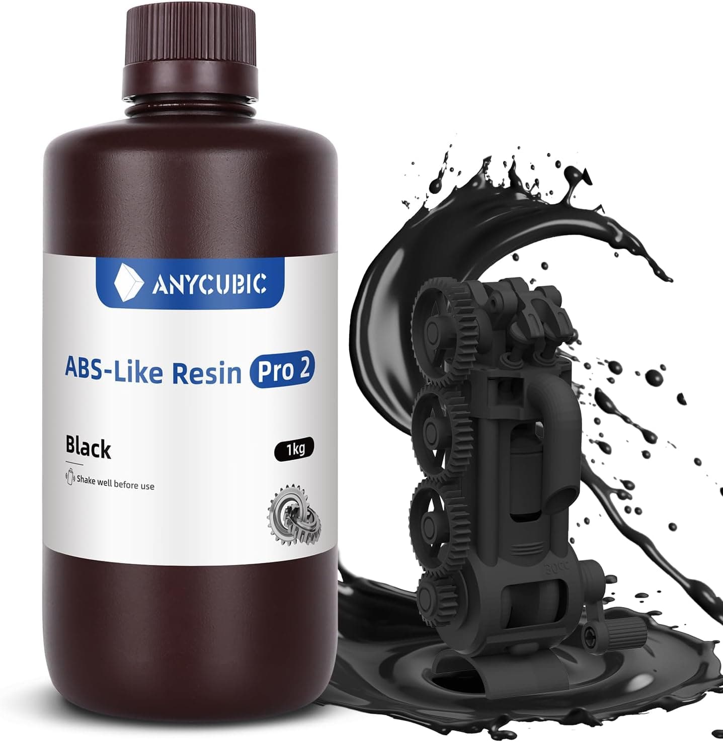 رزین پرینتر سه بعدی ANYCUBIC با استحکام بالا مشکی ABS-Like Resin Pro 2 1Kg رزین پرینتر سه بعدی ANYCUBIC با استحکام بالا مشکی ABS-Like Resin Pro 2 1Kg