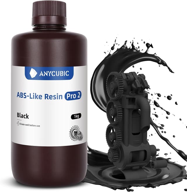 رزین پرینتر سه بعدی ANYCUBIC با استحکام بالا مشکی ABS-Like Resin Pro 2 1Kg رزین پرینتر سه بعدی ANYCUBIC با استحکام بالا مشکی ABS-Like Resin Pro 2 1Kg