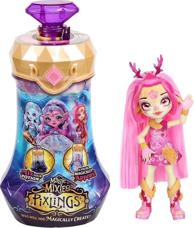 عروسک آهوی کوچک Magic Mixies صورتی مدل Pixlings عروسک آهوی کوچک Magic Mixies صورتی مدل Pixlings