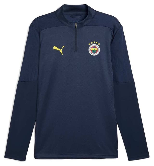 بالاتنه تمرین مردانه Puma Fenerbahçe S.K. یقه نیم زیپ بالاتنه تمرین مردانه Puma Fenerbahçe S.K. یقه نیم زیپ