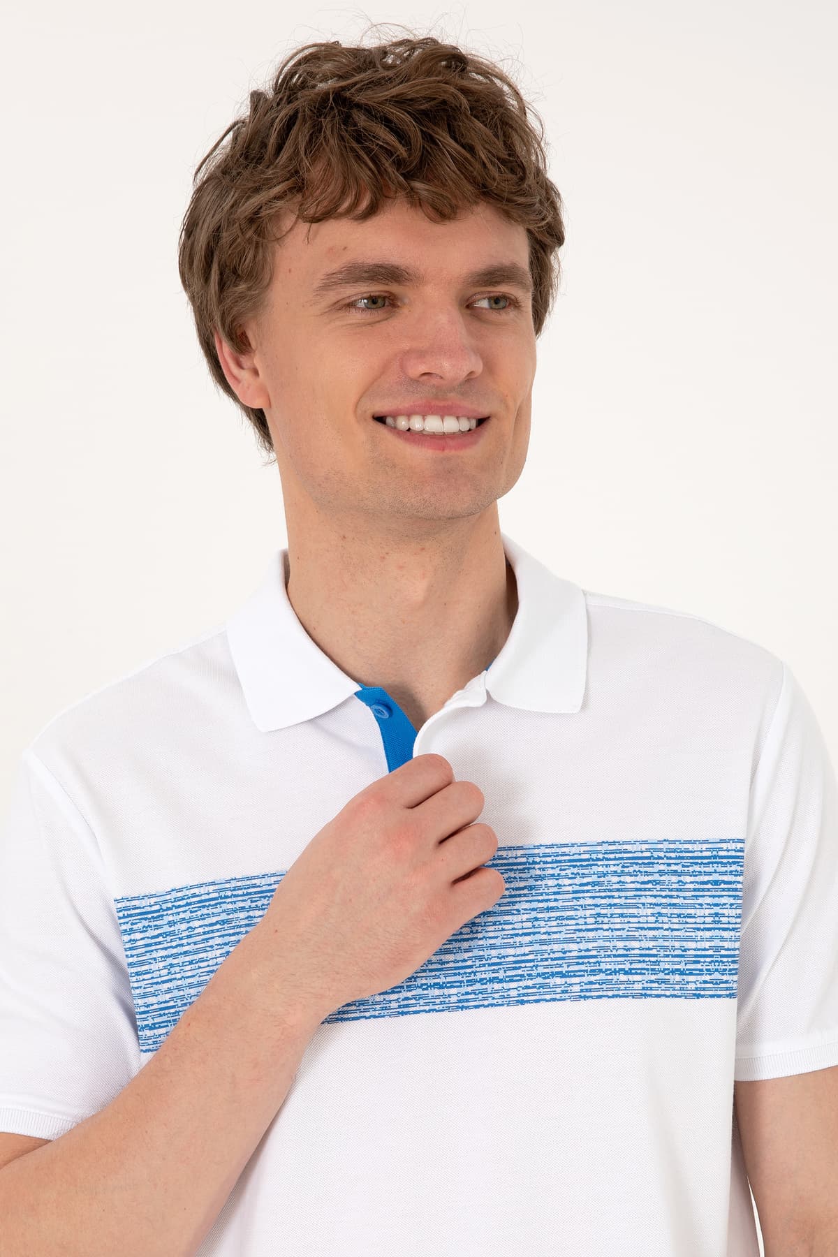 تیشرت مردانه U.S. Polo Assn. یقه پولو فیت معمولی سفید مدل 50306812-VR036 تیشرت مردانه U.S. Polo Assn. یقه پولو فیت معمولی سفید مدل 50306812-VR036