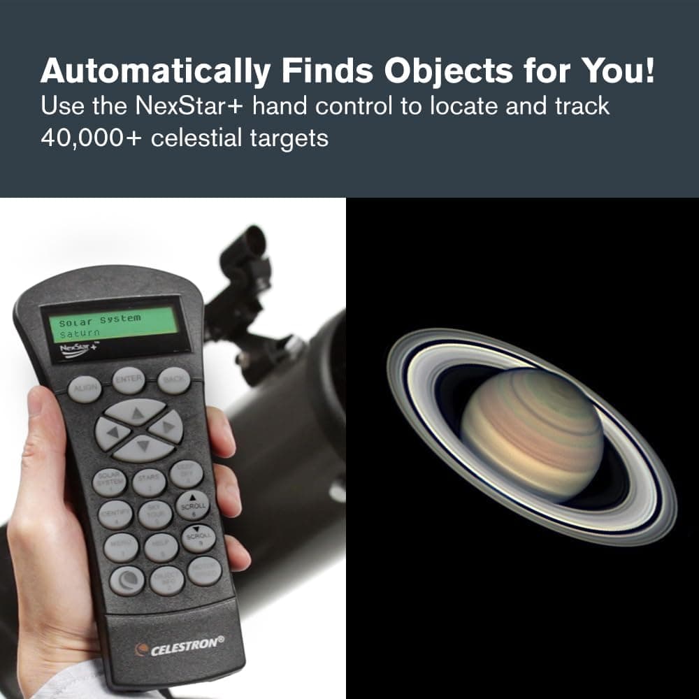 تلسکوپ Celestron نیوتنی بازتابی کامپیوتری قابل حمل مدل 31145 NexStar 130SLT خاکستری تلسکوپ Celestron نیوتنی بازتابی کامپیوتری قابل حمل مدل 31145 NexStar 130SLT خاکستری