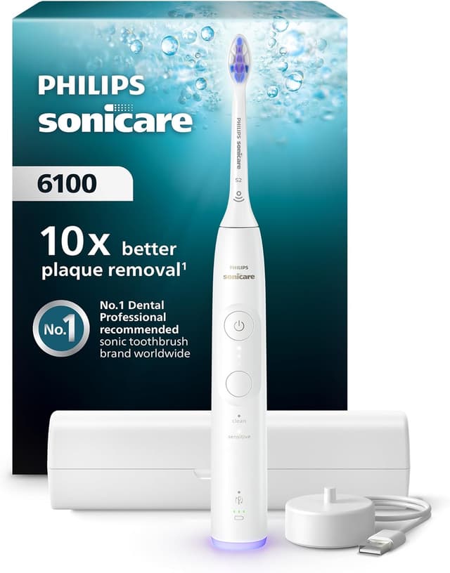 مسواک برقی Philips Sonicare 6100 سفید مدل HX7400/06 مسواک برقی Philips Sonicare 6100 سفید مدل HX7400/06