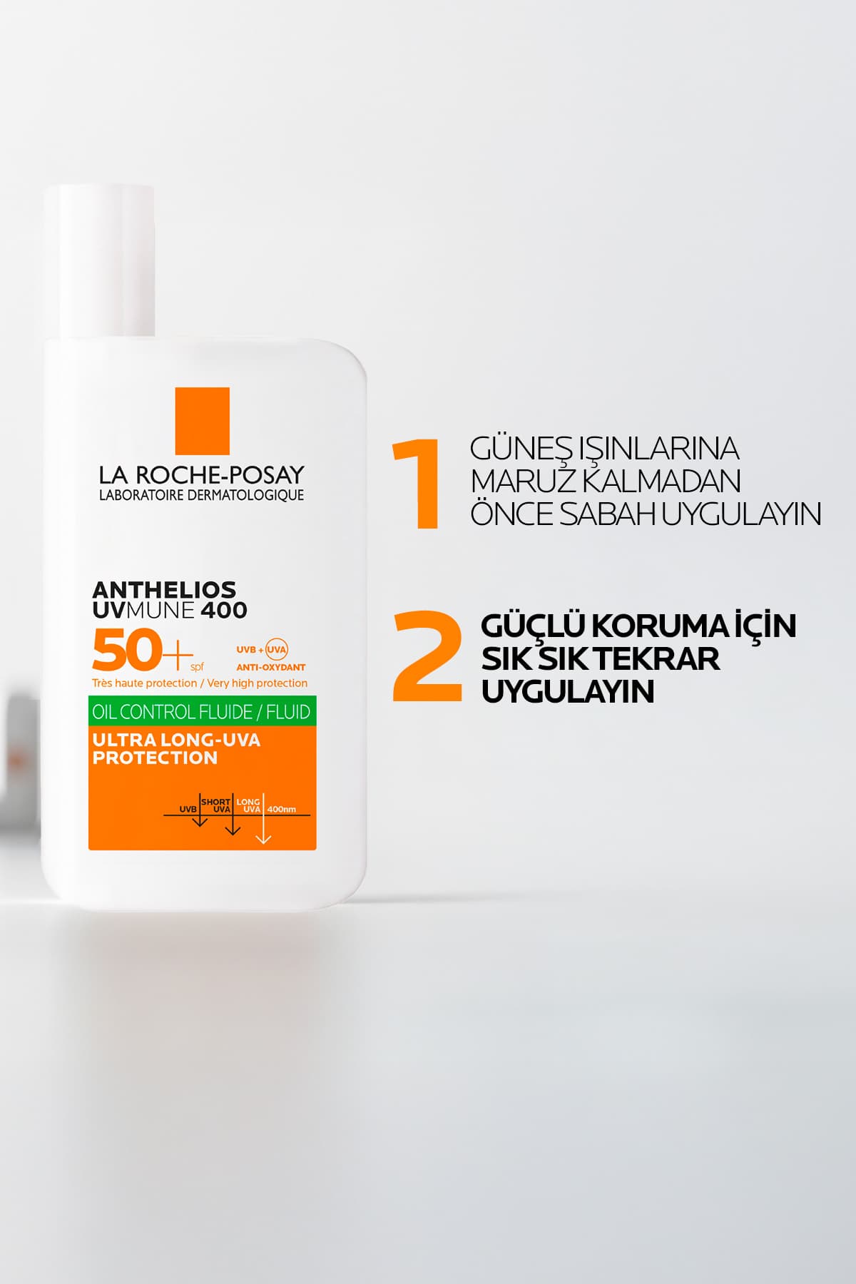 فلویید ضدآفتاب پوست چرب و مستعد آکنه La Roche Posay Anthelios Oil Control Fluid با محافظت بالا SPF50+ 50ml فلویید ضدآفتاب پوست چرب و مستعد آکنه La Roche Posay Anthelios Oil Control Fluid با محافظت بالا SPF50+ 50ml