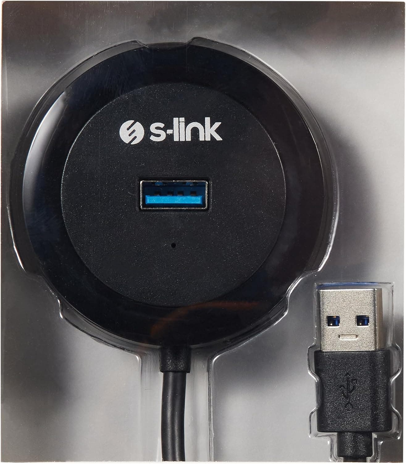 هاب USB 3.0 با 4 پورت S-Link خاکستری مدل SW-U300 هاب USB 3.0 با 4 پورت S-Link خاکستری مدل SW-U300