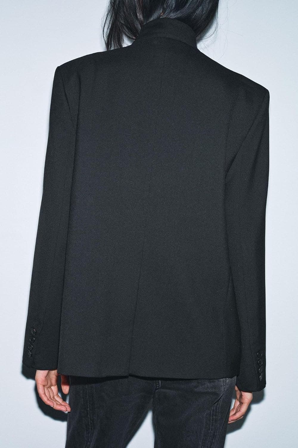 بلیزر مردانه ZARA پشمی ترکیبی مشکی سایز L ZW Collection بلیزر مردانه ZARA پشمی ترکیبی مشکی سایز L ZW Collection