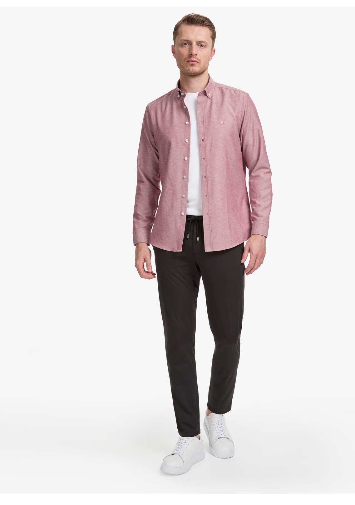 پیراهن مردانه Pierre Cardin اکسفورد اسلیم فیت زرشکی اتوکشی آسان مدل 50325365-VR014 پیراهن مردانه Pierre Cardin اکسفورد اسلیم فیت زرشکی اتوکشی آسان مدل 50325365-VR014
