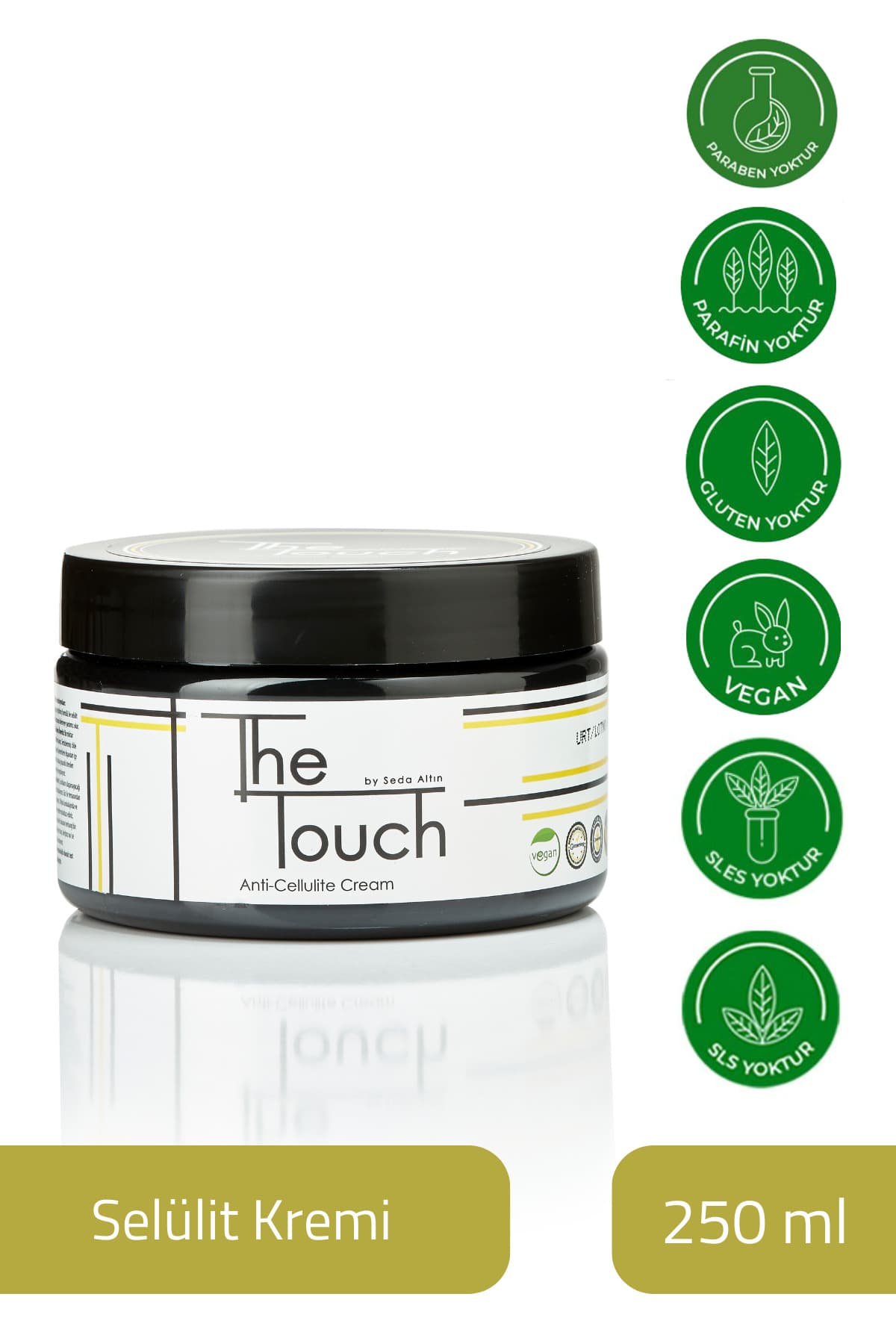 کرم سلولیت The Touch By Seda Altın 250 ML کرم سلولیت The Touch By Seda Altın 250 ML