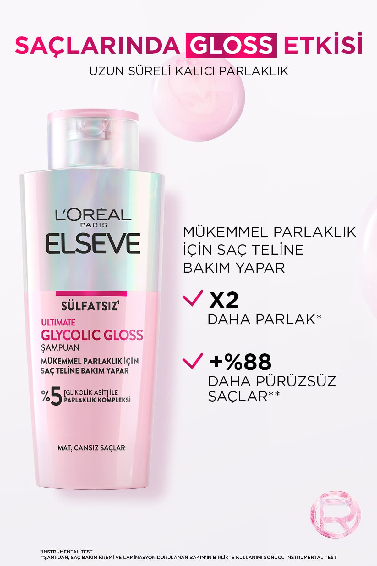 ست مراقبت مو Elseve Glycolic Gloss شامپو، نرمکننده و لمینیشن ست مراقبت مو Elseve Glycolic Gloss شامپو، نرمکننده و لمینیشن
