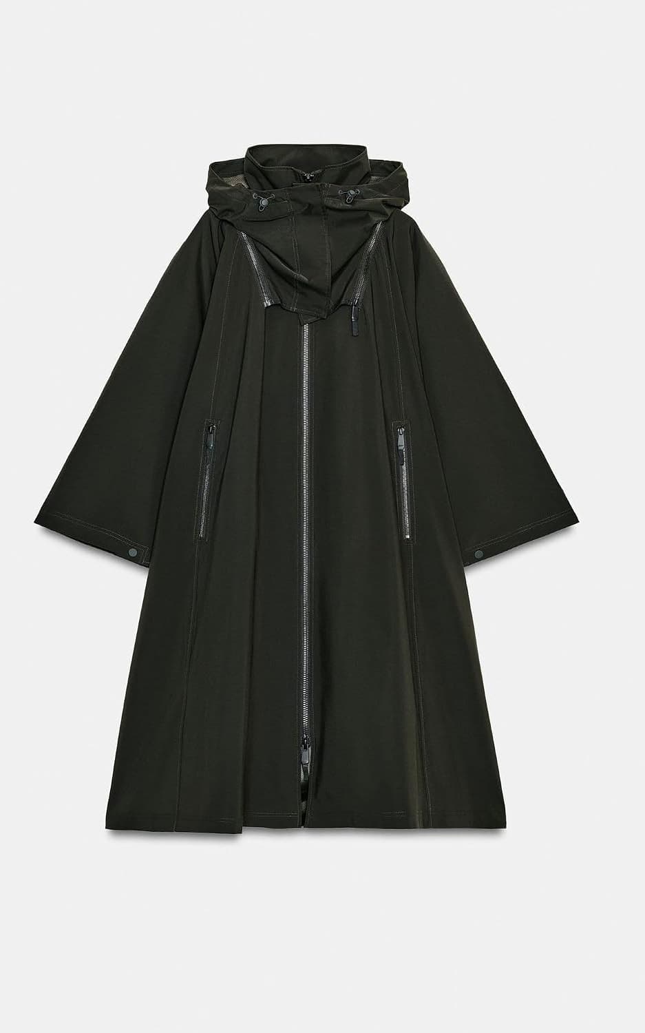 تریچکت مردانه Zara ضدآب با پلرین ZW COLLECTION تریچکت مردانه Zara ضدآب با پلرین ZW COLLECTION