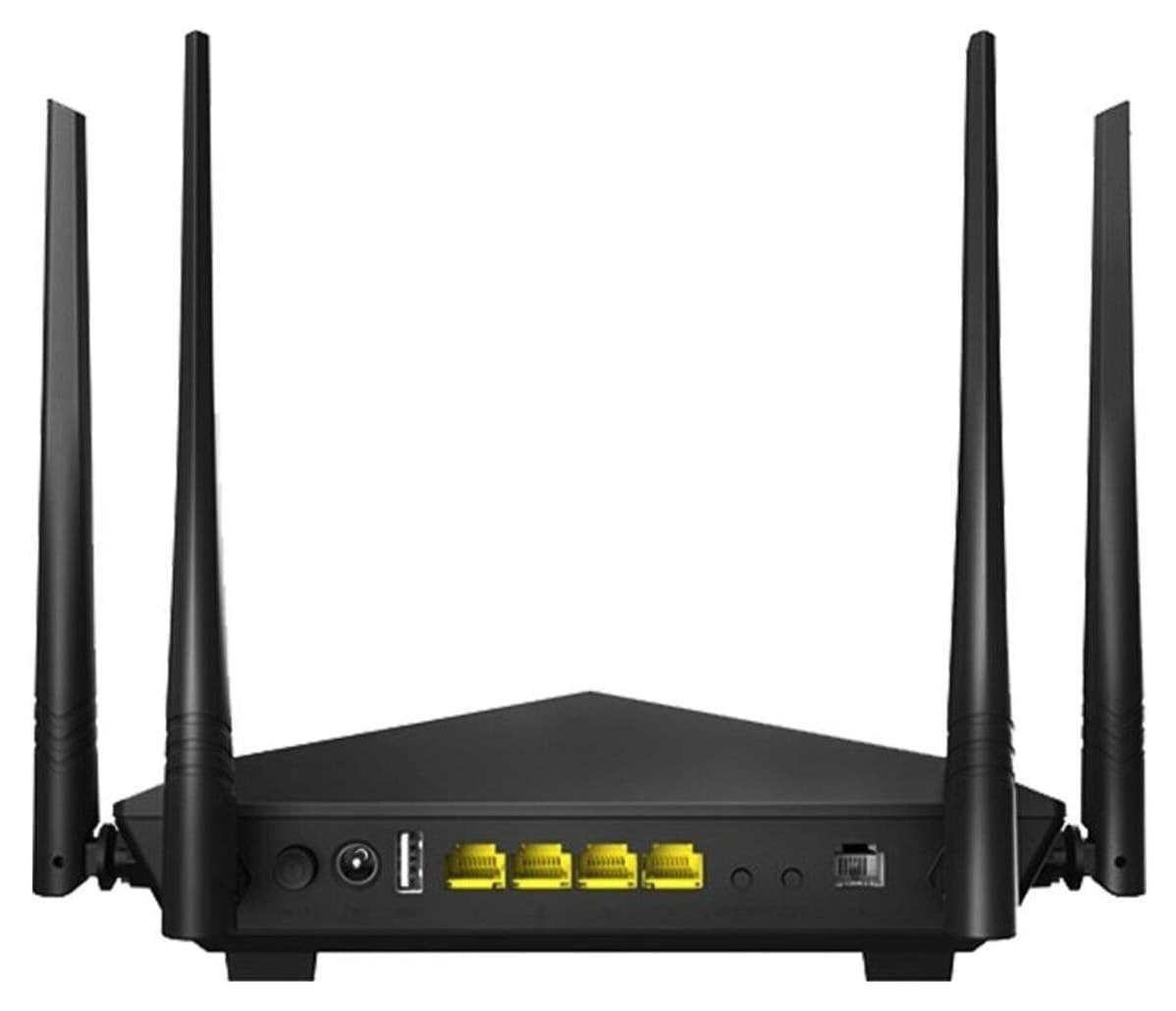 مودم VDSL Tenda دو بانده Wifi 6 با 4X پورت Gigabit و سرعت 1500 Mbps مدل V15 AC1500 مودم VDSL Tenda دو بانده Wifi 6 با 4X پورت Gigabit و سرعت 1500 Mbps مدل V15 AC1500