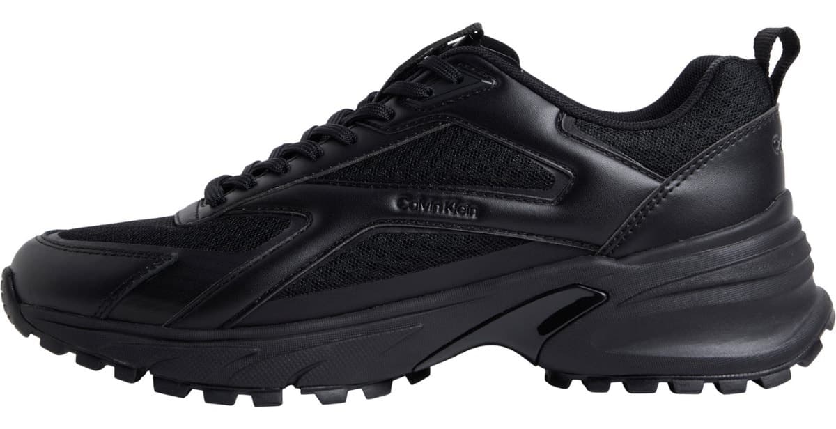 کفش اسنیکر مردانه Calvin Klein بنددار مشکی Hike Runner کفش اسنیکر مردانه Calvin Klein بنددار مشکی Hike Runner