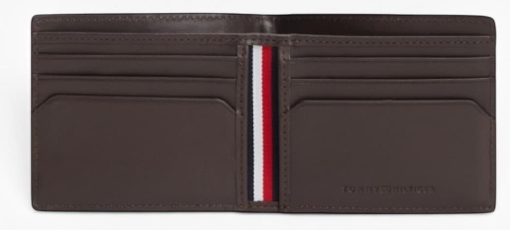 کیف پول مردانه Tommy Hilfiger قهوهای مدل TH CENTRAL MINI CC WALLET AM0AM14495 کیف پول مردانه Tommy Hilfiger قهوهای مدل TH CENTRAL MINI CC WALLET AM0AM14495