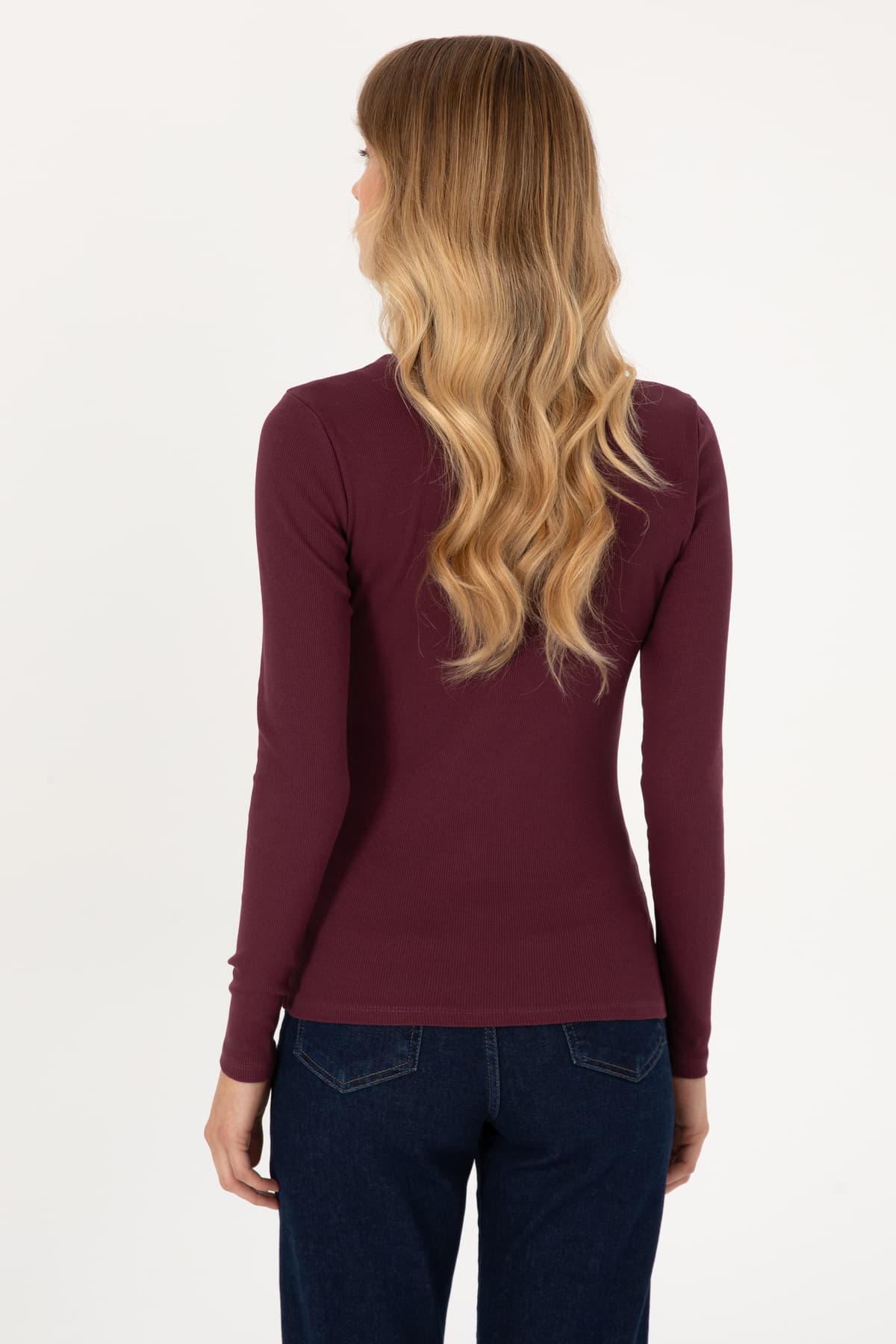 سوئیشرت زنانه U.S. Polo Assn. یقه ماهیگیری زرشکی مدل 50313430-VR177 سوئیشرت زنانه U.S. Polo Assn. یقه ماهیگیری زرشکی مدل 50313430-VR177