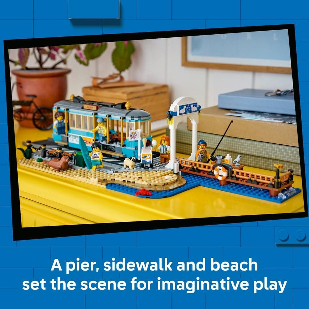 لگو سری City Classic مدل Beach Tram 60506 لگو سری City Classic مدل Beach Tram 60506