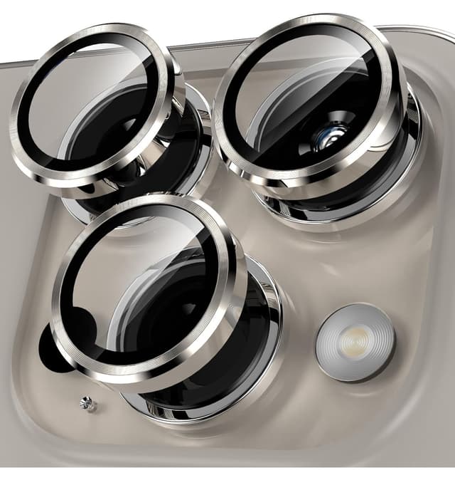 محافظ لنز دوربین Fibaks شیشه تمپرد رنگی برای iPhone 15 Pro/Pro Max و 16 Pro/Pro Max محافظ لنز دوربین Fibaks شیشه تمپرد رنگی برای iPhone 15 Pro/Pro Max و 16 Pro/Pro Max