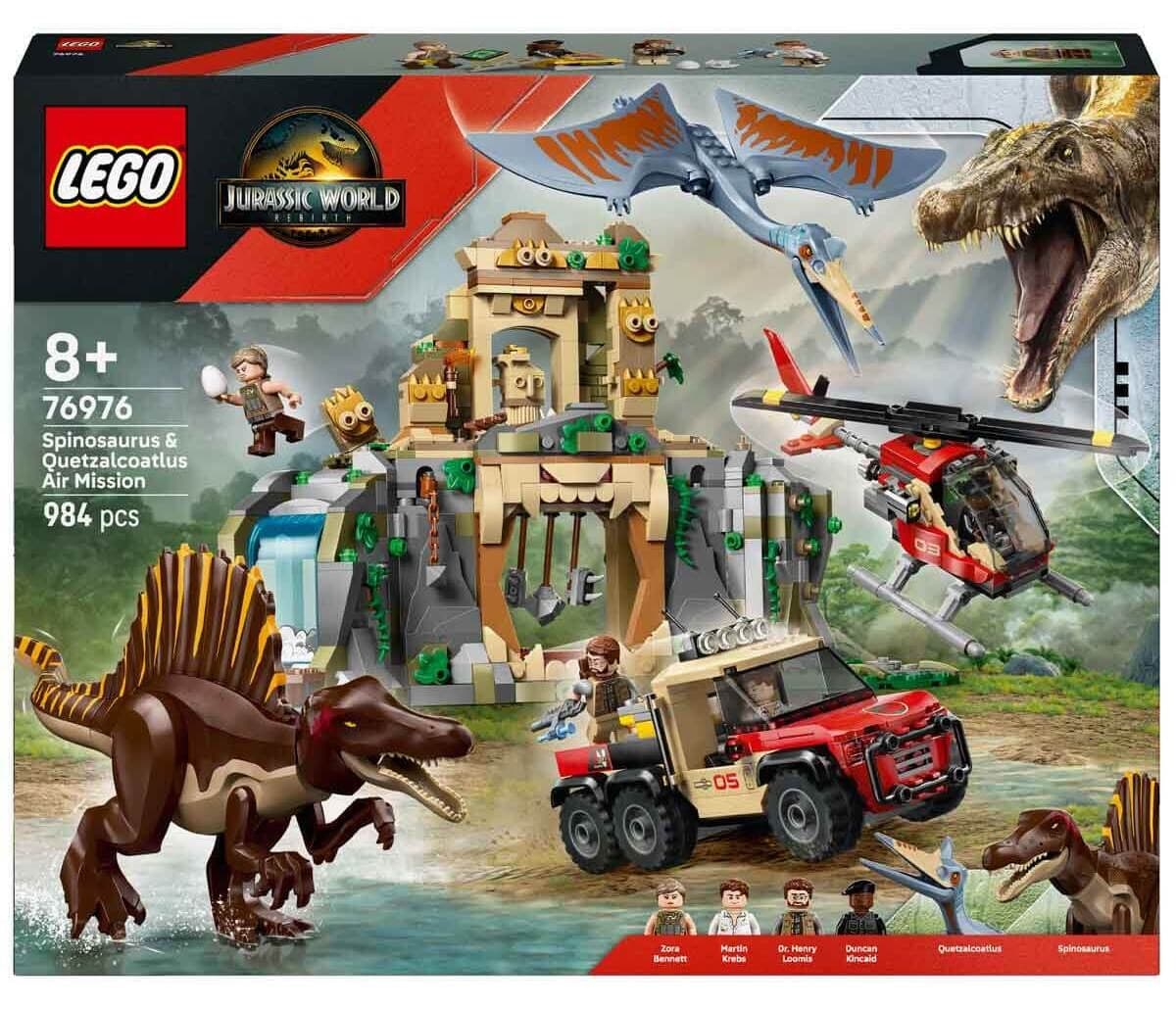 لگو Jurassic World ماموریت هوایی Spinosaurus و Quetzalcoatlus مدل 76976 ۹۸۴ قطعه لگو Jurassic World ماموریت هوایی Spinosaurus و Quetzalcoatlus مدل 76976 ۹۸۴ قطعه