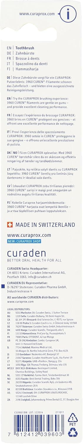 مسواک CURAPROX فوق نرم مدل Cs 3960 مسواک CURAPROX فوق نرم مدل Cs 3960