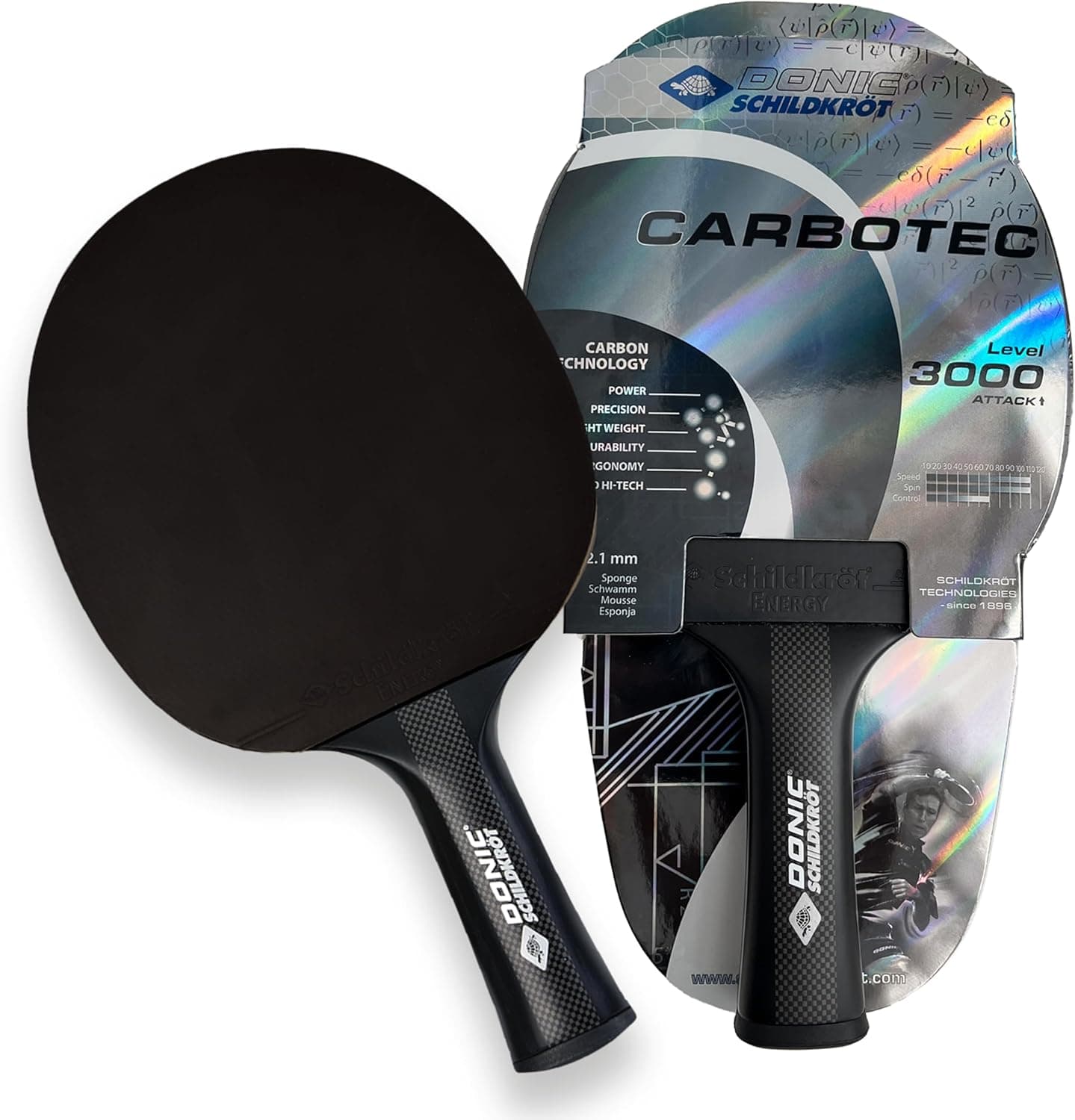 راکت پینگپنگ Donic-Schildkröt دسته مقعر با رویه ITTF و کربن قابل انتخاب 20%، 50% و 100% راکت پینگپنگ Donic-Schildkröt دسته مقعر با رویه ITTF و کربن قابل انتخاب 20%، 50% و 100%