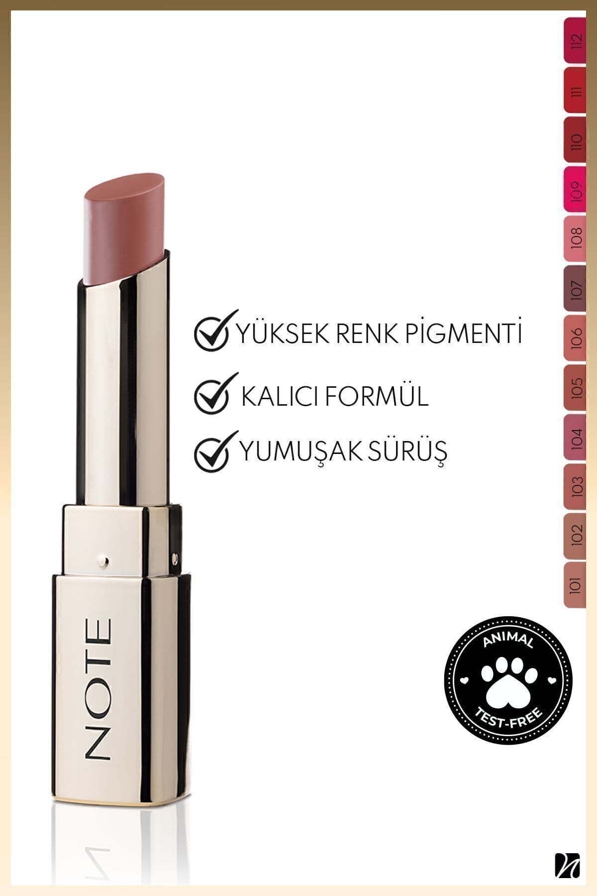 رژ لب Note Cosmetics مت ماندگار مدل Iconic 104 Ruler صورتی رژ لب Note Cosmetics مت ماندگار مدل Iconic 104 Ruler صورتی