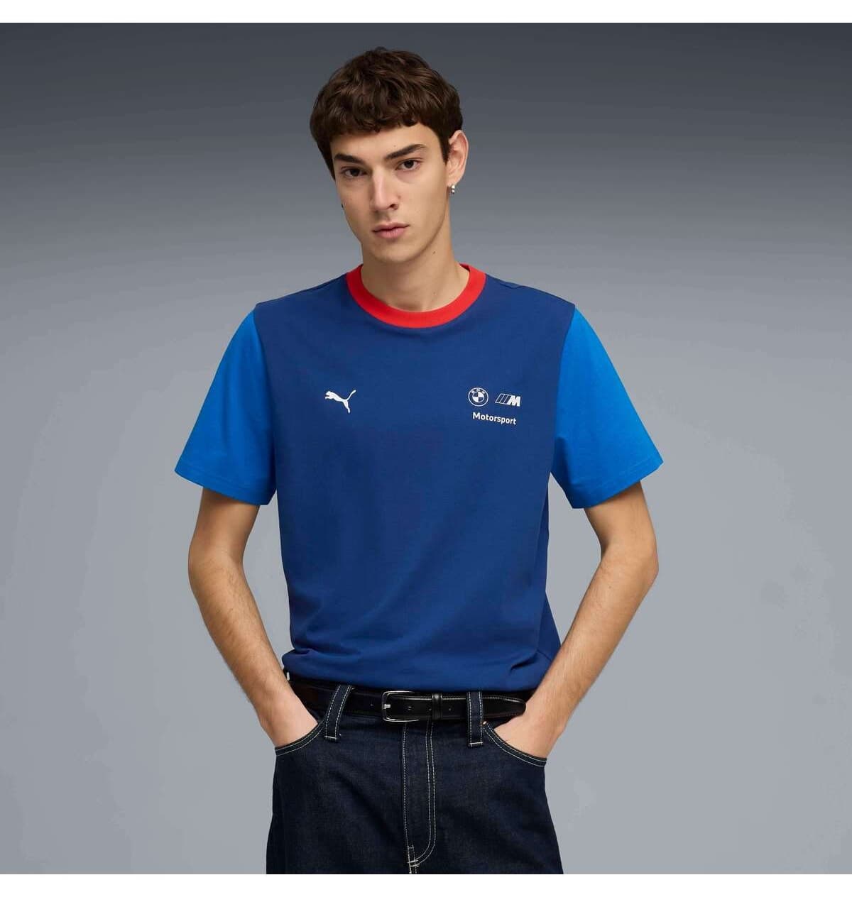 تیشرت مردانه Puma آبی BMW MMS Ess Logo تیشرت مردانه Puma آبی BMW MMS Ess Logo