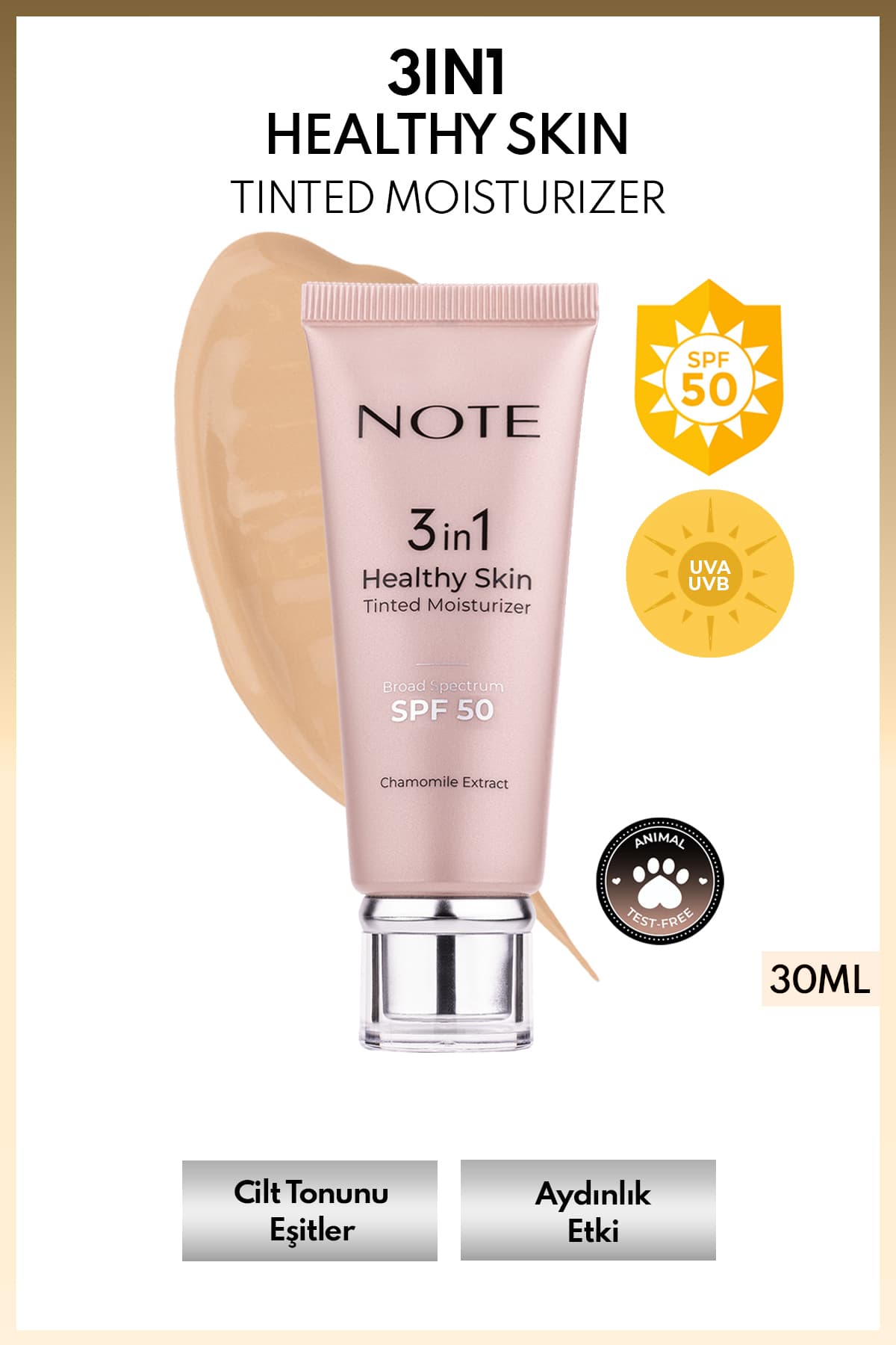 ست آرایشی 2 عددی Note Cosmetics Healthy Skin شامل کرم مرطوبکننده رنگی 3 در 1 با SPF 50 ست آرایشی 2 عددی Note Cosmetics Healthy Skin شامل کرم مرطوبکننده رنگی 3 در 1 با SPF 50