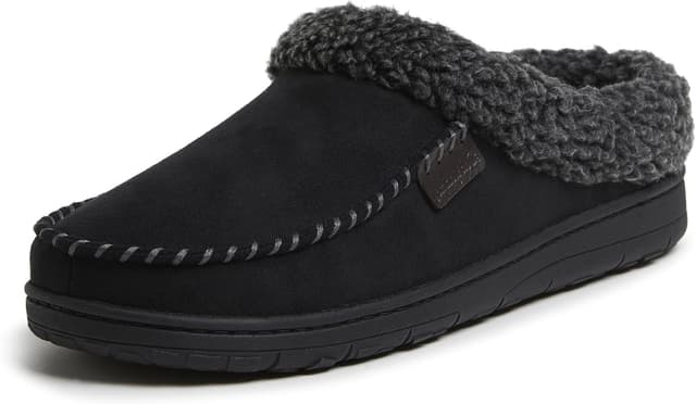 دمپایی مردانه Dearfoams Clog جیر مایکروفایبر با دوخت Whipstitch دمپایی مردانه Dearfoams Clog جیر مایکروفایبر با دوخت Whipstitch