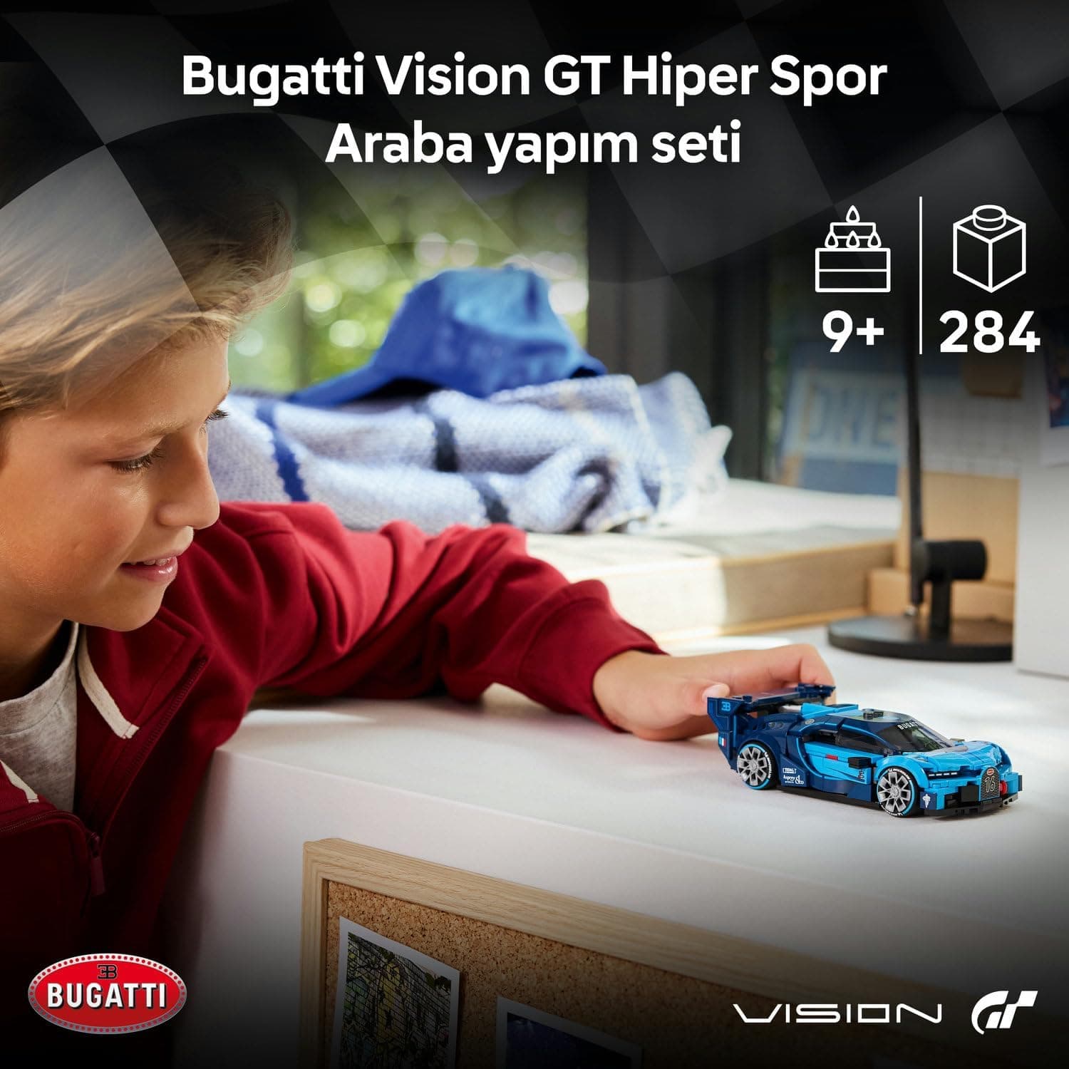 لگو Speed Champions Bugatti Vision Gran Turismo ماشین اسپرت هایپر مدل 77253 لگو Speed Champions Bugatti Vision Gran Turismo ماشین اسپرت هایپر مدل 77253