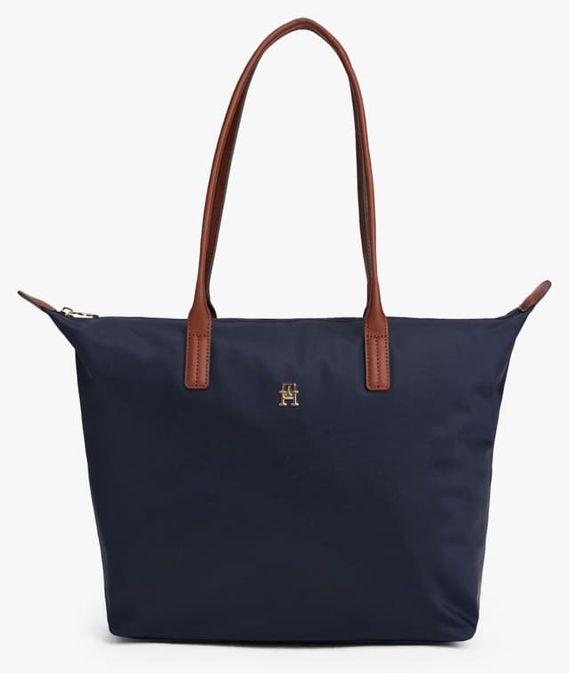 کیف شانهای زنانه Tommy Hilfiger سرمهای با لوگوی فلزی TH مدل AW0AW17711-DW6 کیف شانهای زنانه Tommy Hilfiger سرمهای با لوگوی فلزی TH مدل AW0AW17711-DW6