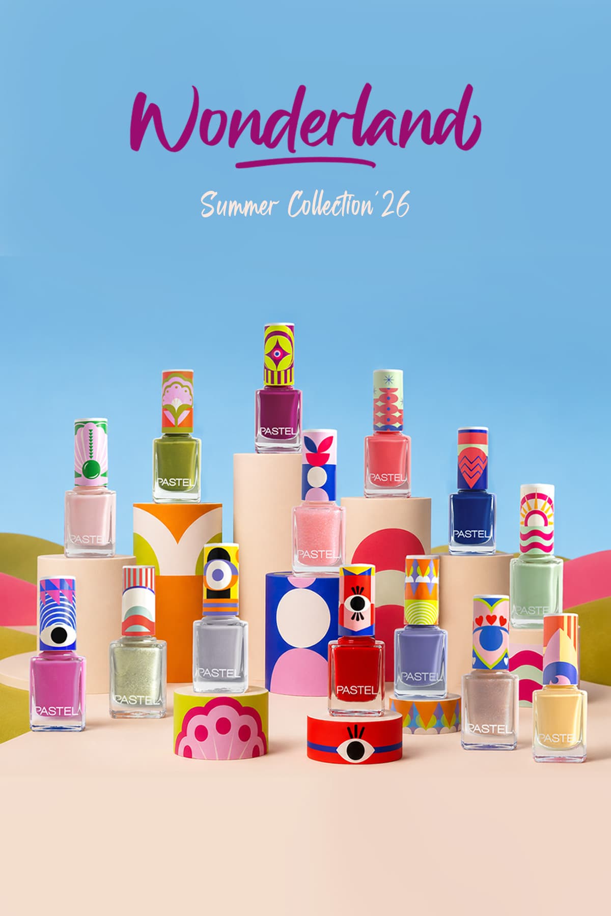 ست ۱۴تایی لاک ناخن تابستانی Pastel Wonderland مدل '26 ست ۱۴تایی لاک ناخن تابستانی Pastel Wonderland مدل '26