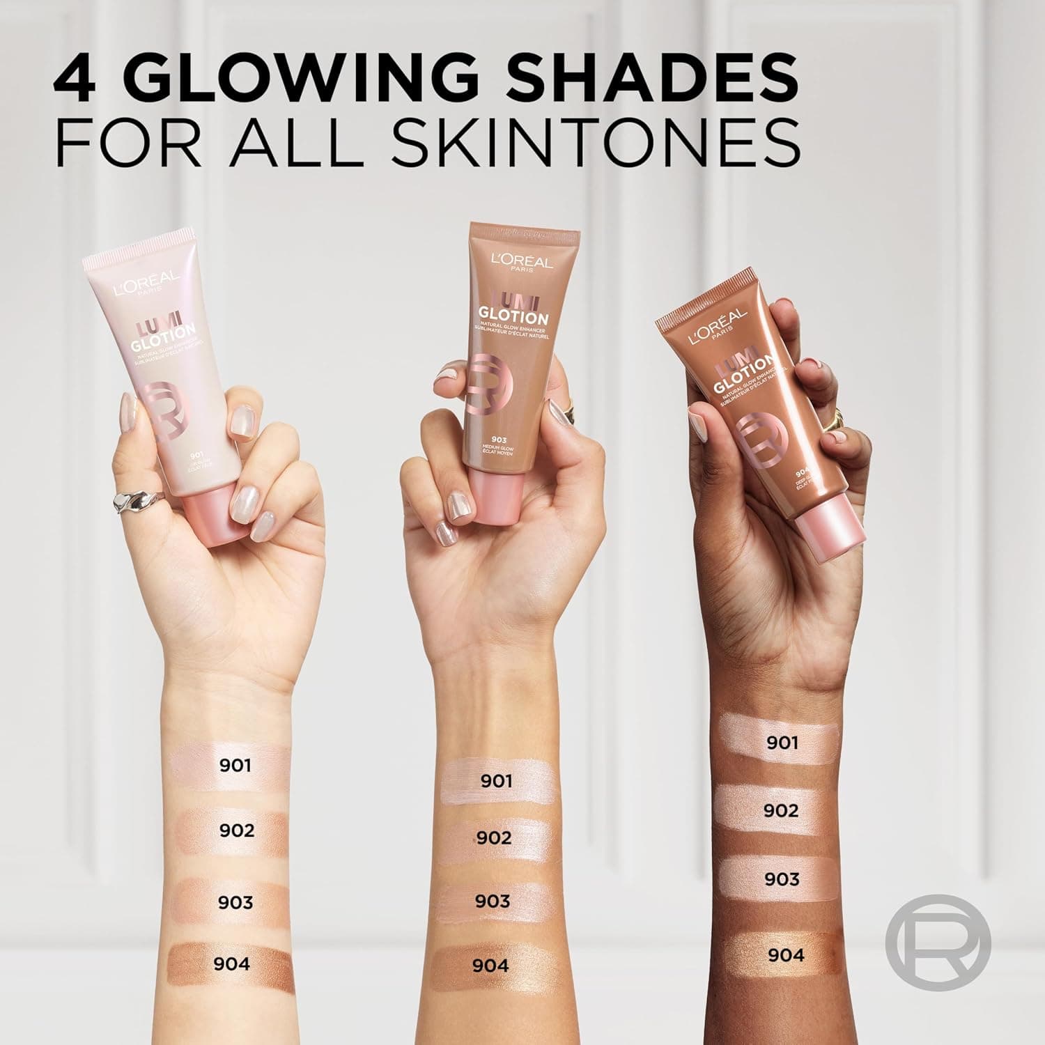 لوسیون روشنکننده Glotion چندکاره L'Oreal Paris با جلوه درخشان طبیعی مدل 901 Fair Glow لوسیون روشنکننده Glotion چندکاره L'Oreal Paris با جلوه درخشان طبیعی مدل 901 Fair Glow