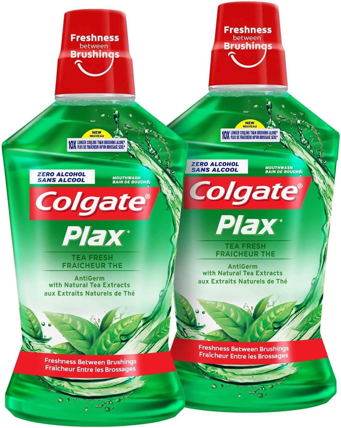 دهان شویه Colgate Plax طعم چای تازه 500ml بسته 2 عددی دهان شویه Colgate Plax طعم چای تازه 500ml بسته 2 عددی