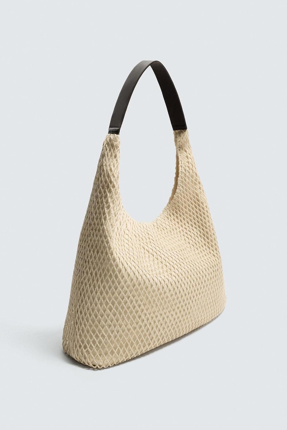 کیف توت زنانه Zara کتانی رنگ اکرو سایز استاندارد کیف توت زنانه Zara کتانی رنگ اکرو سایز استاندارد