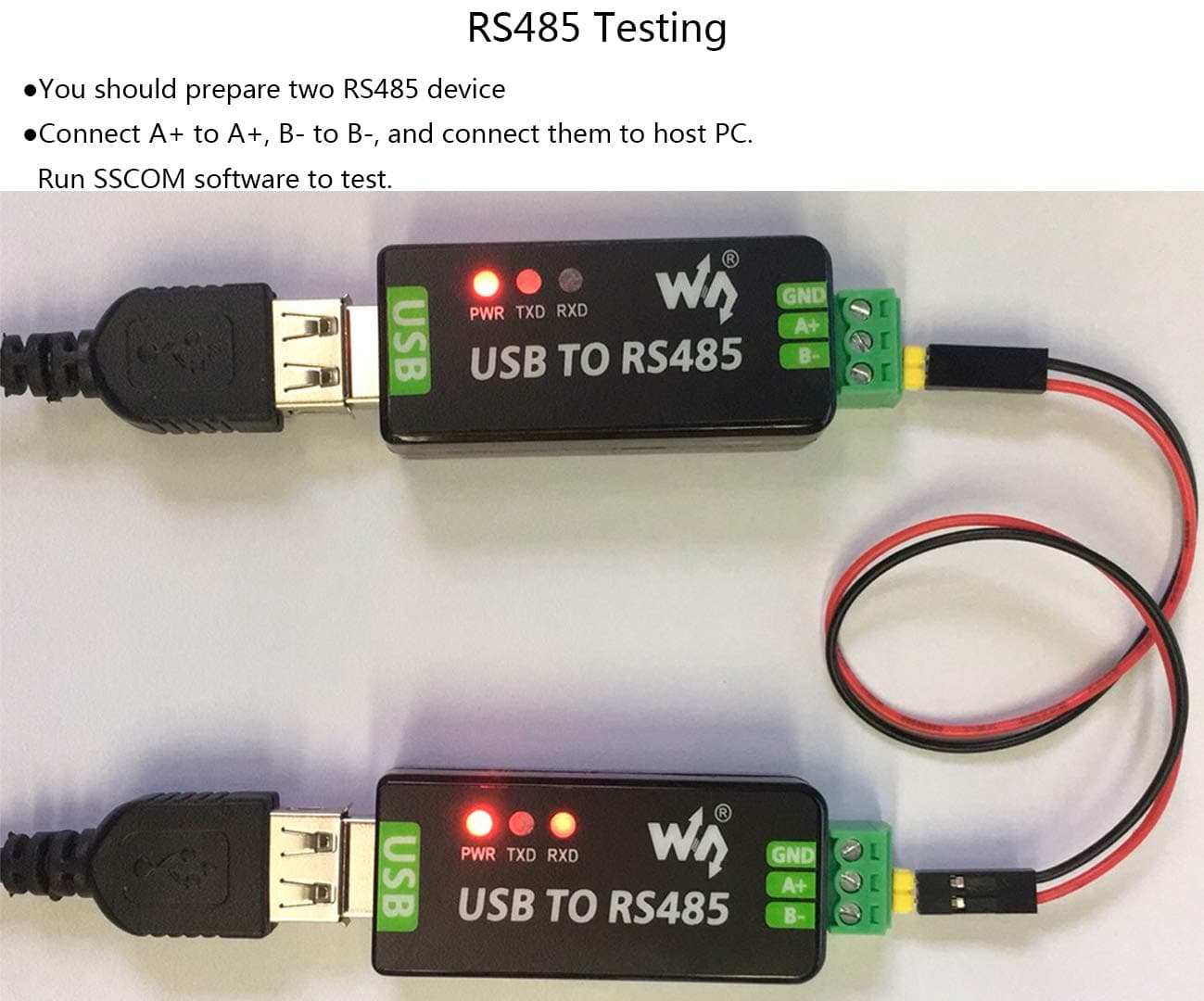 مبدل صنعتی USB به RS485 Waveshare با تراشه FT232RL و SP485EEN مبدل صنعتی USB به RS485 Waveshare با تراشه FT232RL و SP485EEN