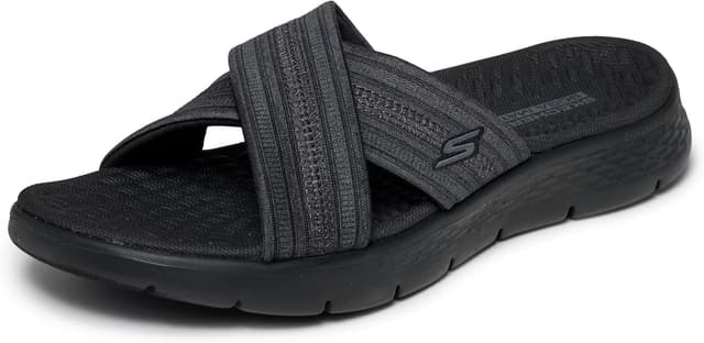 صندل اسلایدی زنانه Skechers Go Walk Flex مدل Elation صندل اسلایدی زنانه Skechers Go Walk Flex مدل Elation