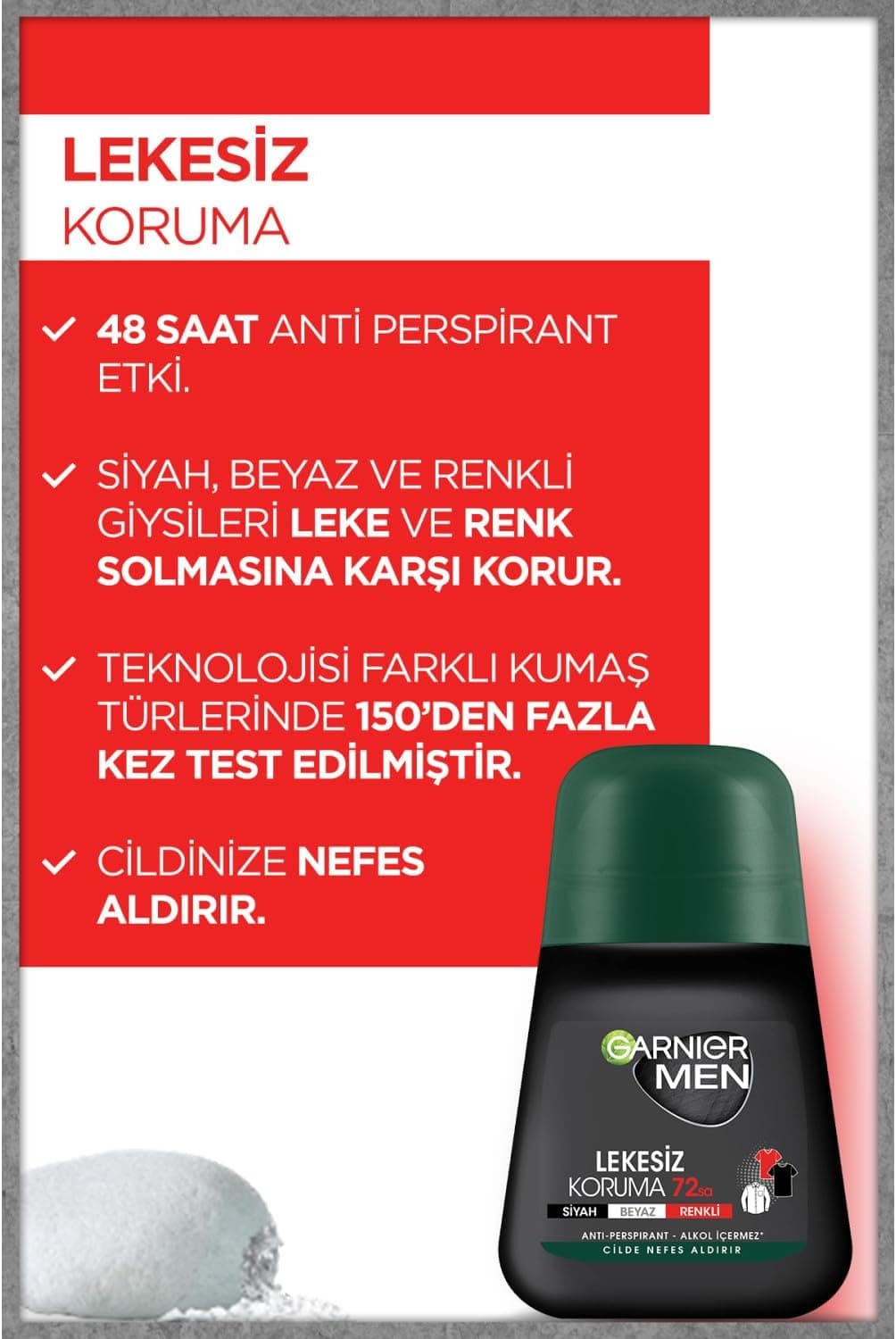 دئودورانت رولآن مردانه Garnier ضد لک دئودورانت رولآن مردانه Garnier ضد لک