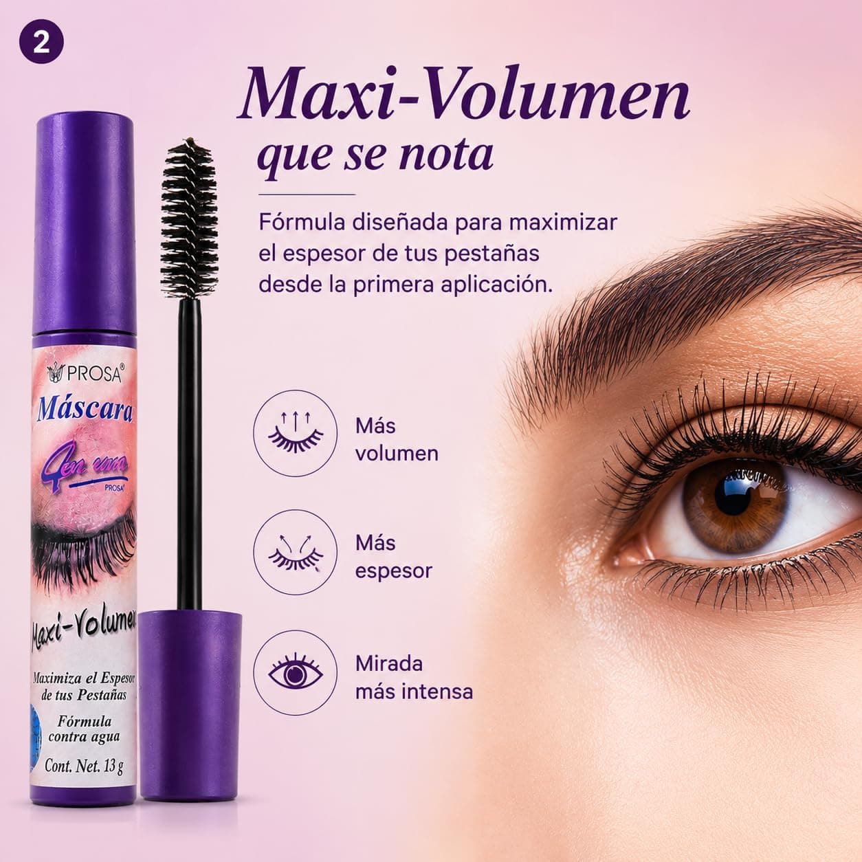 ریمل حجمدهنده Prosa مدل 4 IN 1 Maxi-Volume ریمل حجمدهنده Prosa مدل 4 IN 1 Maxi-Volume
